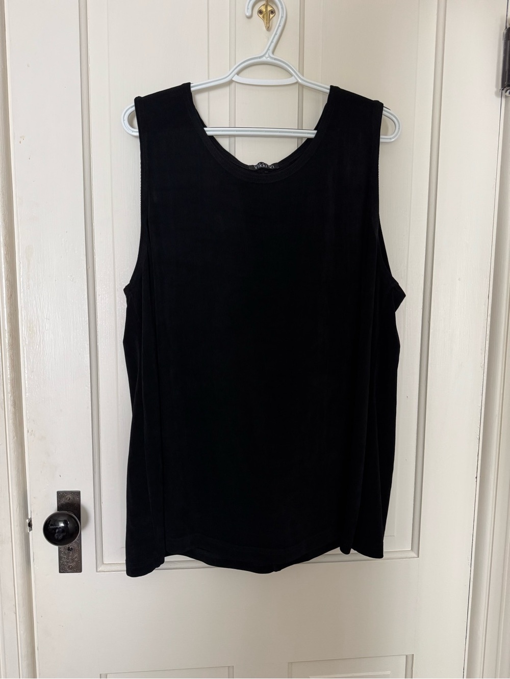 Vikki Vi Black Sleeveless Tank Top Women's Plus Size 2X